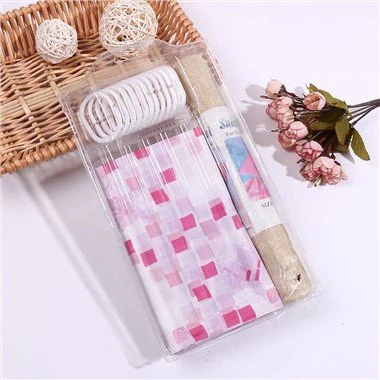 Őszibarack fürdőszobai zuhanyfüggöny szettek