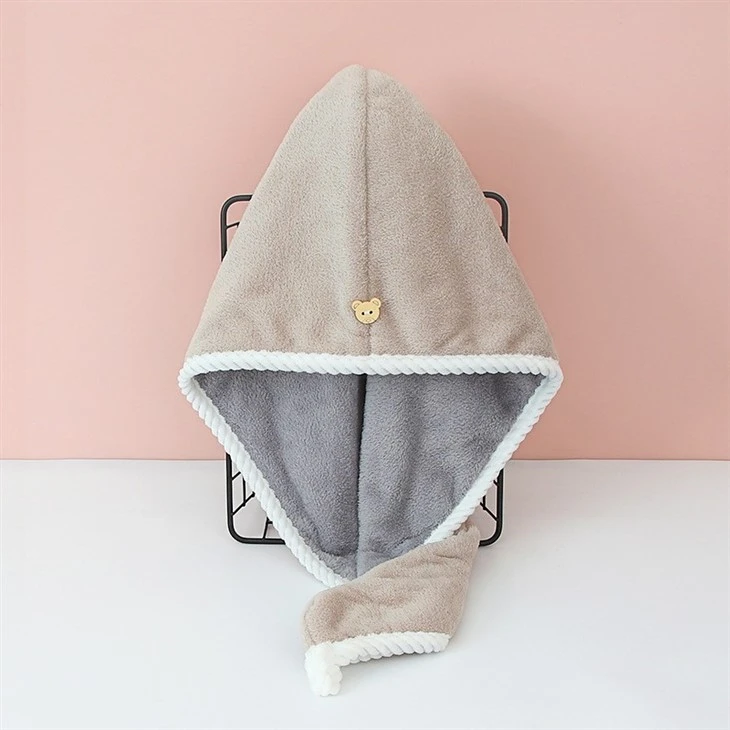 Double Dry Hair Cap Quick Drying Thickening Female Super Absorbent Adult Student Hair Towel Home Scarf Shower Cap